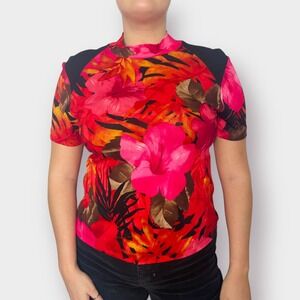 90s Gail Morgado Mockneck Top‎